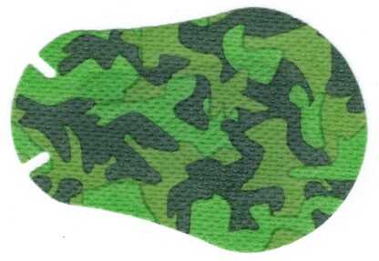 Youth occlusion therapy eye patches with green camo design