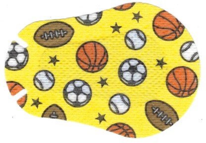Youth occlusion therapy eye patches with sports design
