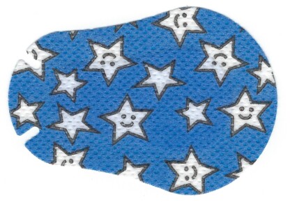 Youth occlusion therapy eye patches with smiling stars design