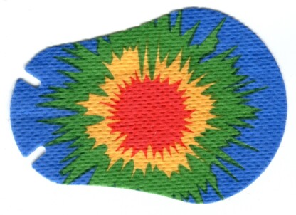 Youth occlusion therapy eye patches with tie dye design