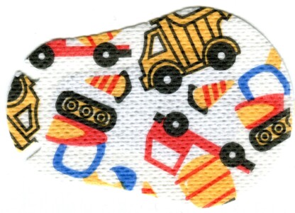 Youth occlusion therapy eye patches with construction vehicles design