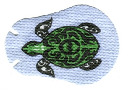 Youth occlusion therapy eye patches with turtle design