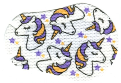 Youth occlusion therapy eye patches with unicorn design