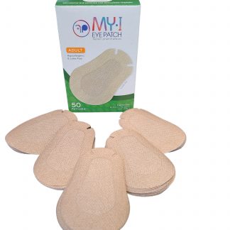 Tan adhesive adult eye patches for fixing lazy eye